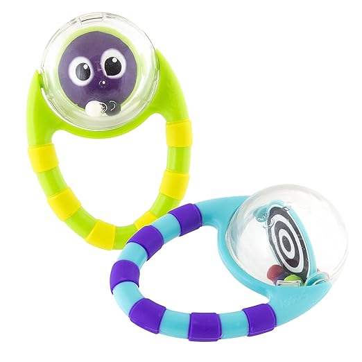 Sassy Flip and Grip Rattle, 2 Count Baby Rattles Baby