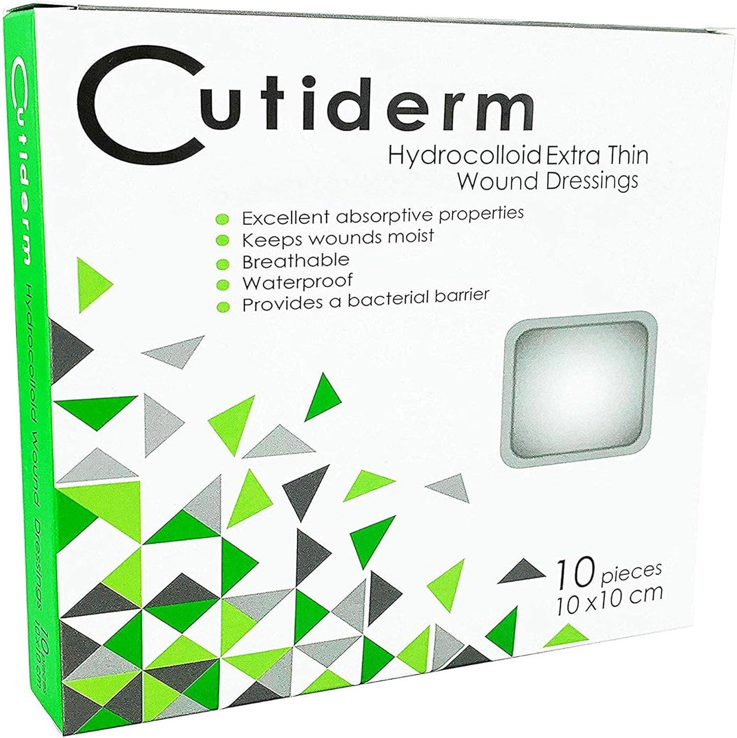 Pack of 10 Cutiderm Sterile Hydrocolloid Extra Thin Adhesive Wound