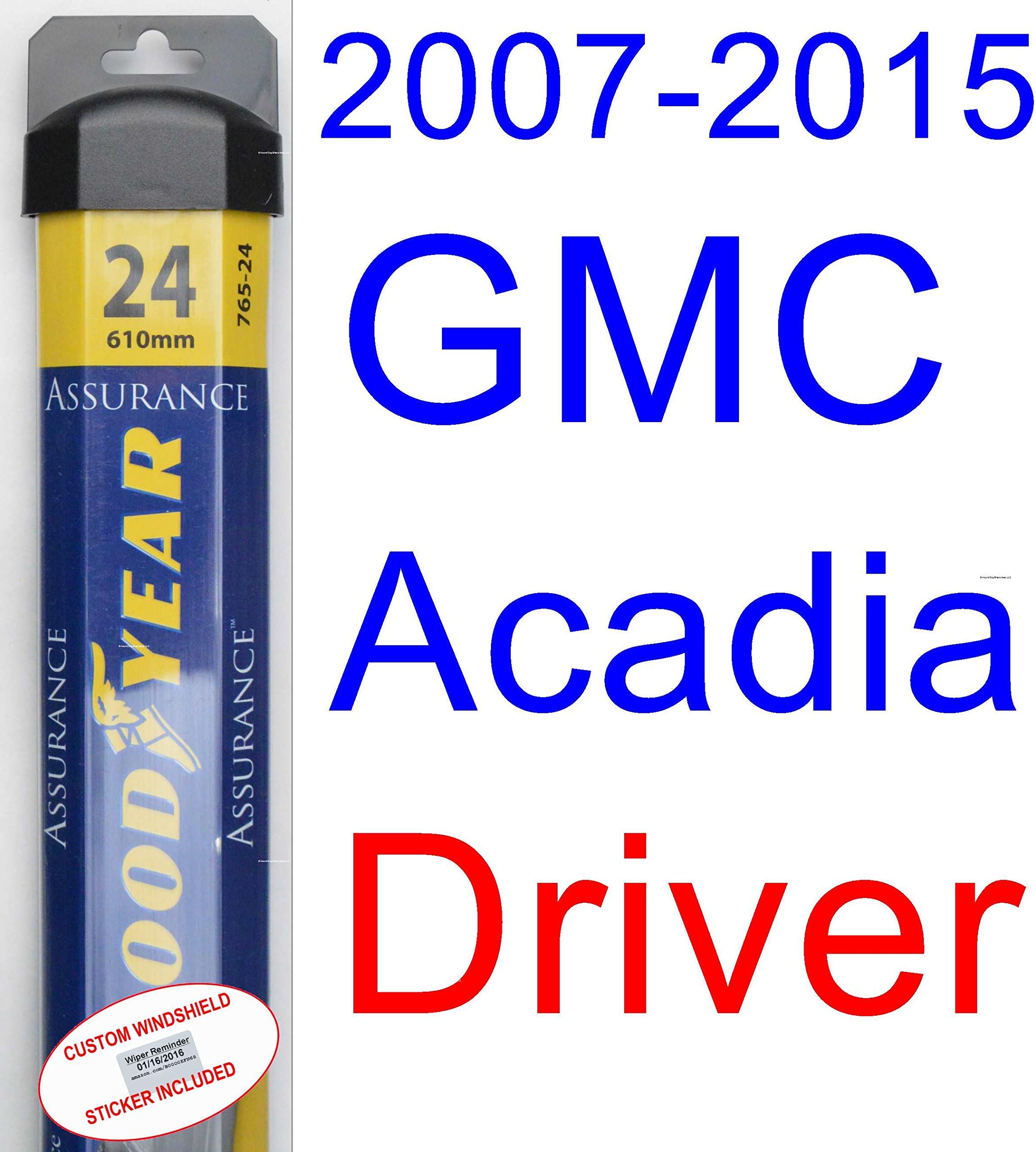2007-2015 GMC Acadia Wiper Blade (Driver) (Goodyear Wiper Blades-Assurance) (2008,2009,2010,2011,2012,2013,2014)