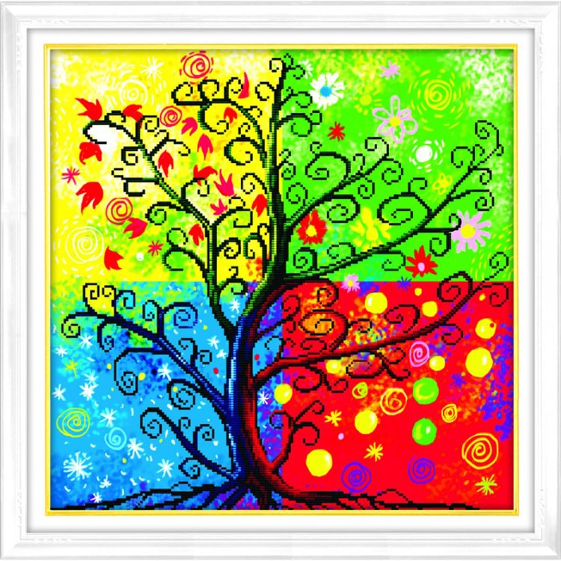 Four Seasons Pachira 3d Cross Stitch Kit - 18.9inch By 18.9inch