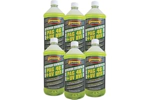 SUPERCOOL TRUSTED BY PROFESSIONALS TSI Supercool P46-32D-6CP 46 PAG Viscosity Oil Plus U/V Dye, 32 oz, 6 Pack