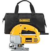 DEWALT Jig Saw, Top Handle, 5.5-Amp, Corded (DW317K), Yellow