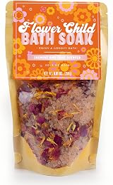 Gift Republic Flower Child Bath Soak Raspberry Scent Glitter Bath Salts view 2