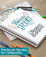 Ohuhu 100 Colour Dual Tip Pens Brush Fineliner Art Markers Set view 9