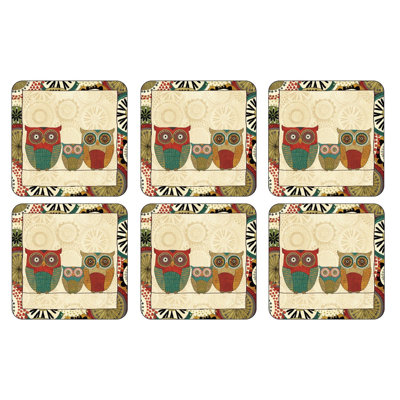 Portmeirion Spice Road Coasters Set of 6