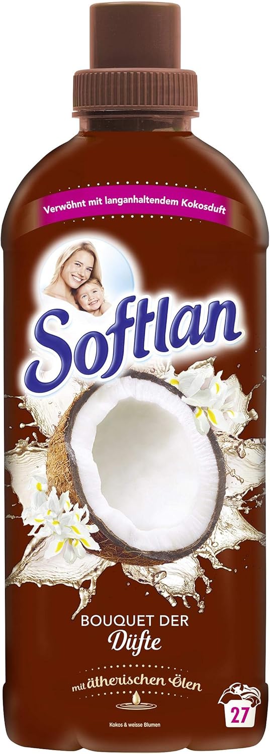 Softlan Bouquet der Düfte Kokos und weisse Blume Weichspüler, 650 ml