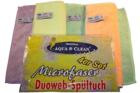 AQUA CLEAN Duoweb Spültuch 4er Set