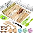 Sushi Making Kit, 28 Pcs Sushi Bazooka Maker with Bamboo Rolling Mat, Chopsticks, Paddle, Spreader, Sushi Knife for Sushi Lov