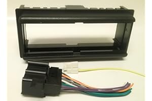 CARXTC Deeper Dash kit and Wire Harness for Installing a New Single Din Radio into a Pontiac A6000 (1982-1989), Bonneville (1987-1991), Fiero (1984-1988), Firebird Trans AM (1982-1989)