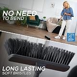 TDBS Soft Indoor Broom Grey 120cm with Multi Section Handle and Flagged Bristles view 4
