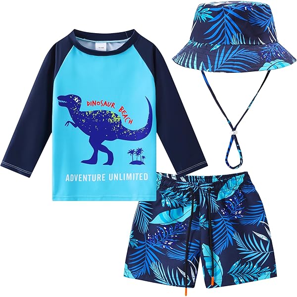 Mud Pie Kids Swim Shirt And Rash Guard Set