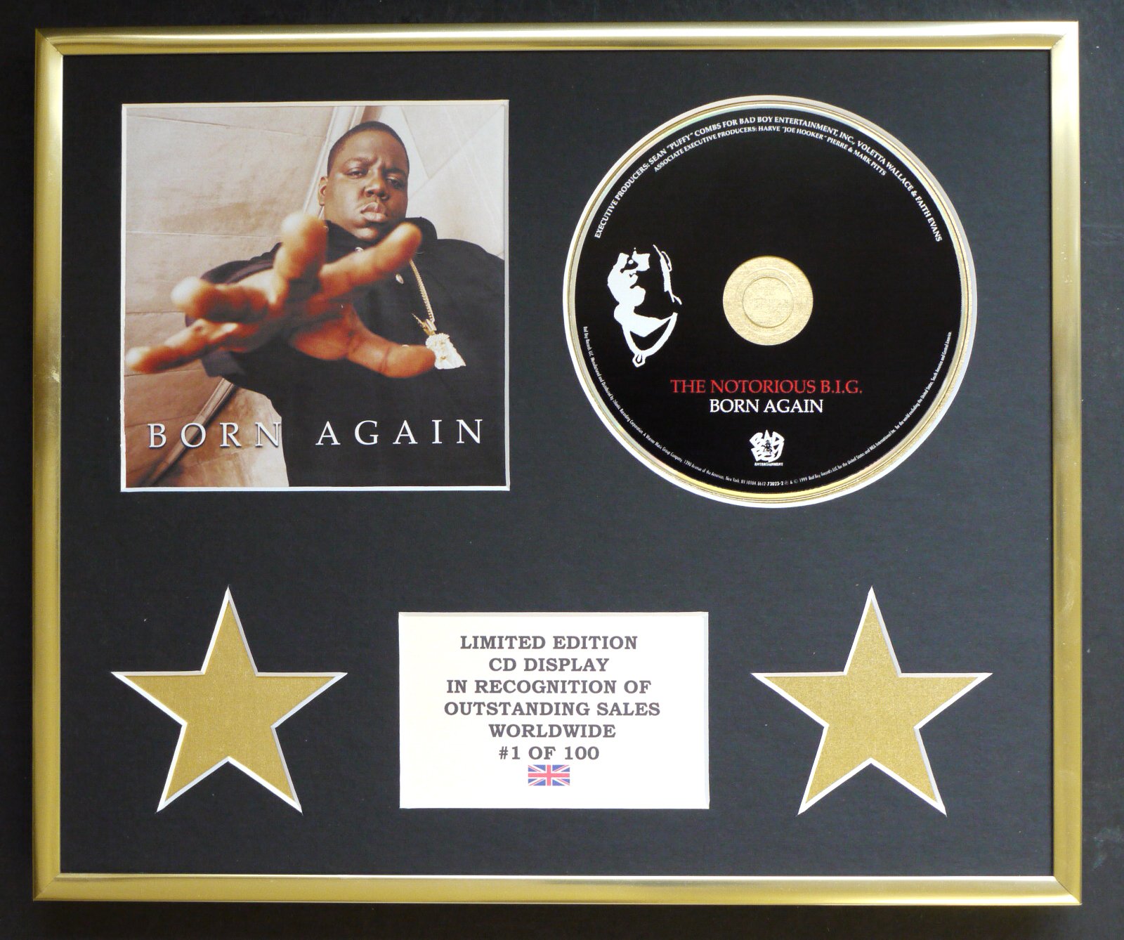 THE NOTORIOUS B.I.G/CD DISPLAY/LIMITED EDITION/COA/BORN AGAIN