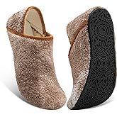 Fires Womens Mens Slippers with Rubber Sole Soft-Lightweight House Slipper Socks Around House Shoes Non Slip Indoor/Outdoor