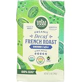 Whole Foods Market, Organic Decaf Ground Coffee, Dark French Roast, Smoky &amp; Sweet, Smooth &amp; Balanced, 12 Ounce