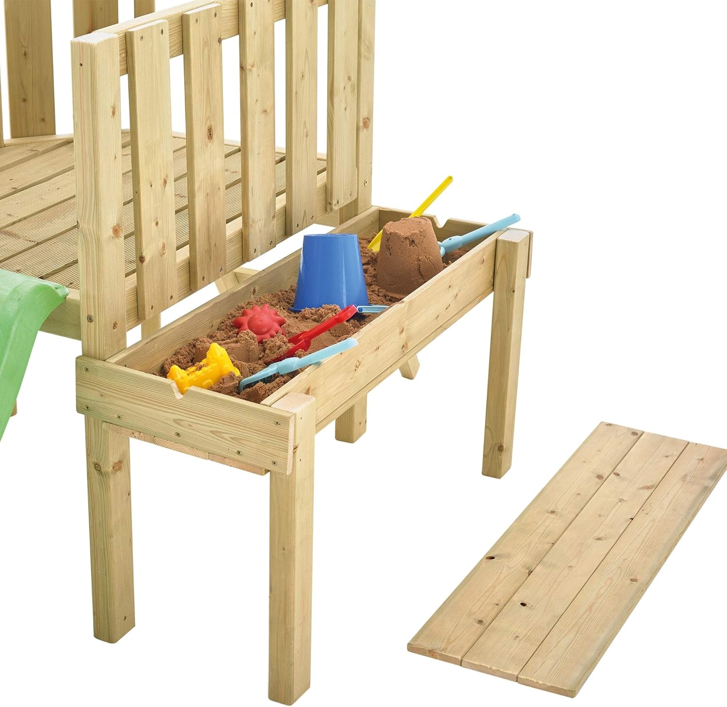 tp forest wooden swing set and slide
