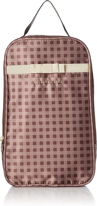 Amazon プライベートレーベル シューズ入れ シューズケース 30 18 12cm 上履き入れ 入園準備 入学準備 女の子 ブラウン Private Label プライベートレーベル レッスンバッグ