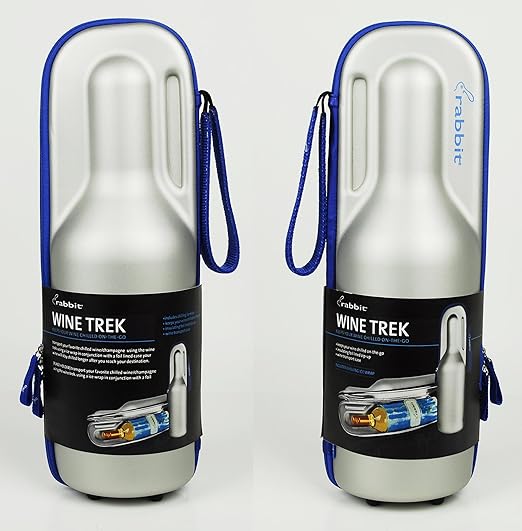 rabbit wine trek portable bottle cooler