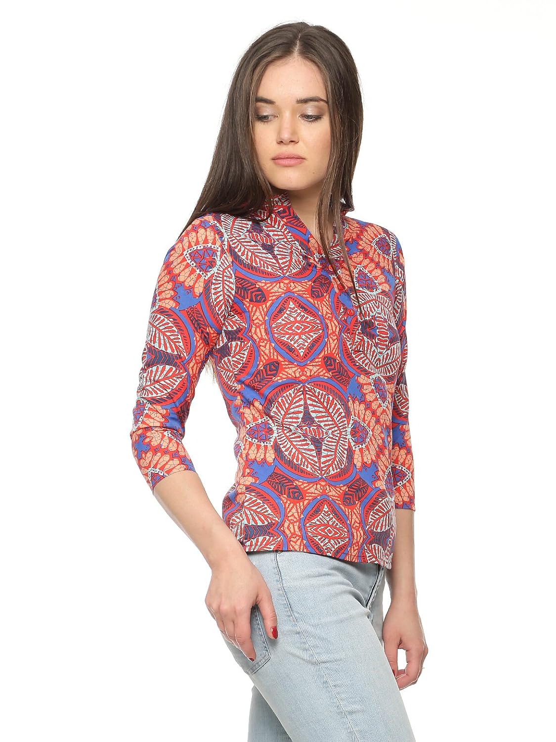 vvoguish red digital print top