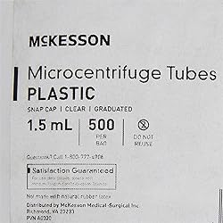 McKesson Microcentrifuge Tubes with Snap Cap
