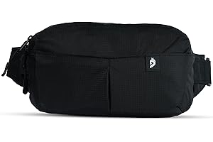 Everyday Sling Bag, Crossbody Chest Waist Belt Fanny Pack for Men and Women, RFID Blocking with Hidden AirTag Pocket, Minimal