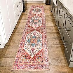 Yamaziot Washable Runner Rug, 2x8 Non-Slip Boho
