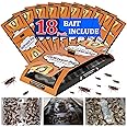 Stingmon Upgrade 18 Pack Roach Traps Indoor, Sticky Traps for Cockroaches Indoor Home, Sticky Glue Roach Traps, Roach Bait Cockroach Trap for Roach Ants Spiders, Orange