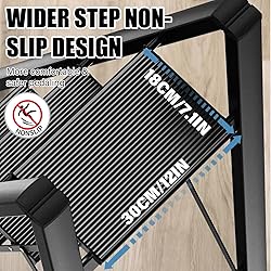 3 Step Ladder, Aluminum Lightweight Folding 3 Step