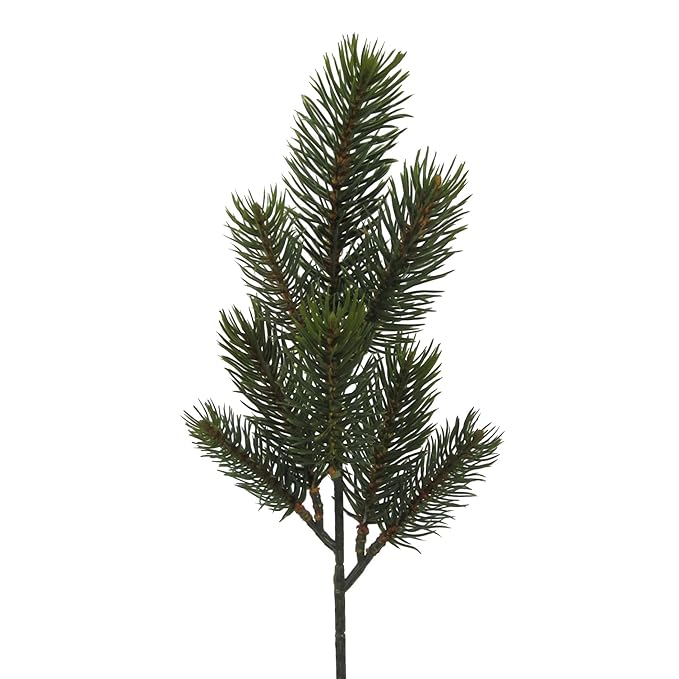 Künstlicher TANNENZWEIG 'REAL' mit 8 Trieben. Ca 40 cm.