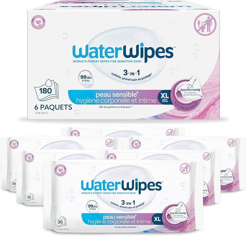 Sensitive+ Lingettes Hygiène corporelle et Intime