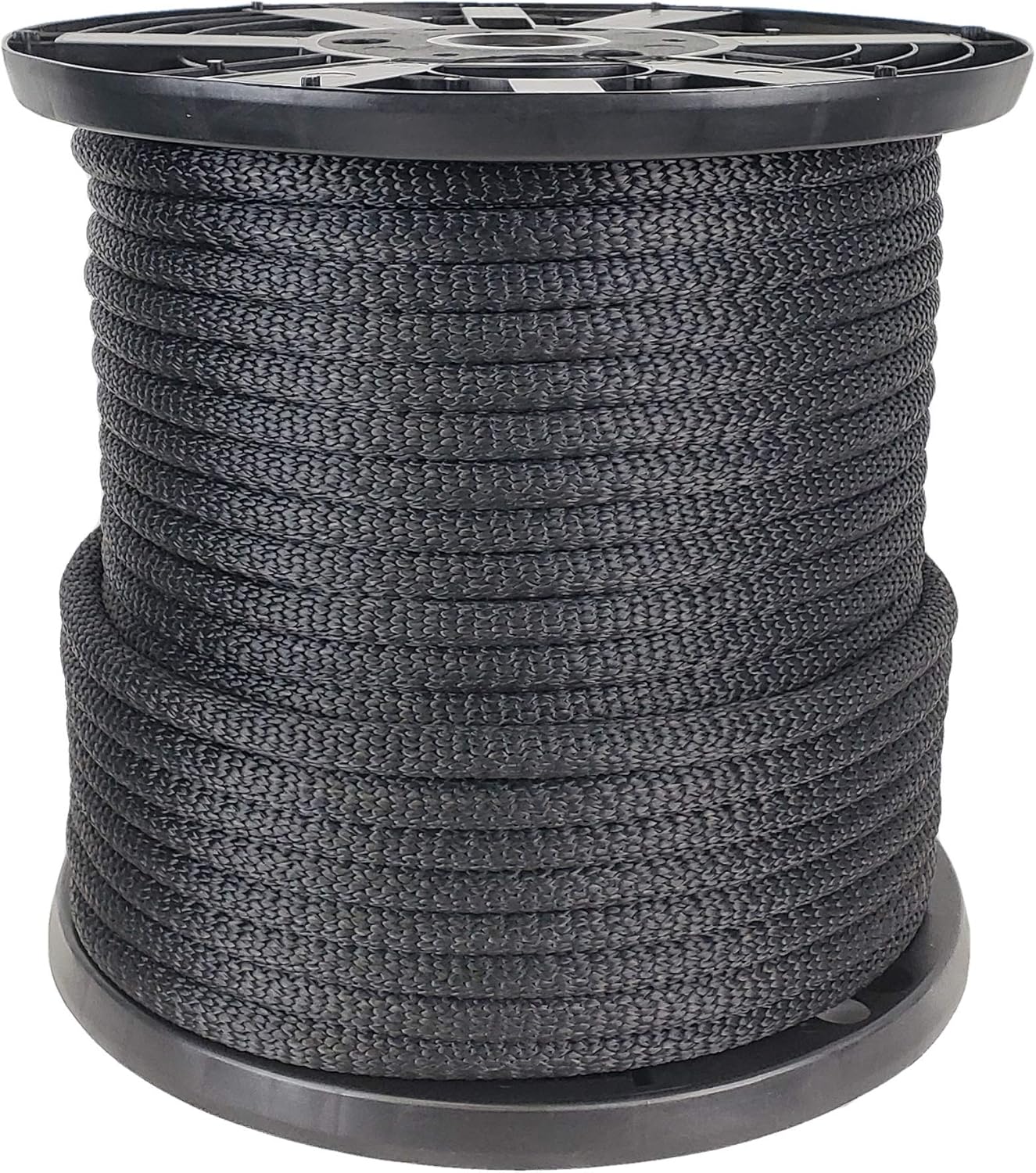 1/2 inch Black Polyester Rope 250 Foot Spool Industrial Grade