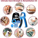 FitBeast Grip Strengthener 5 Pack Adjustable Resistance Forearm Hand Grips view 5