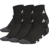 adidas Unisex Kids Cushioned Quarter Ankle Socks for Boys and Girls (6 Pairs) Durable & Comfortable