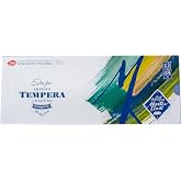 Master-Class Artists Grade Professional Tempera Paint Set 12 Vibrant Colors 18ml Tubes Buttery Consistency Ideal for Beginners and Professional Artists by Nevskaya Palitra