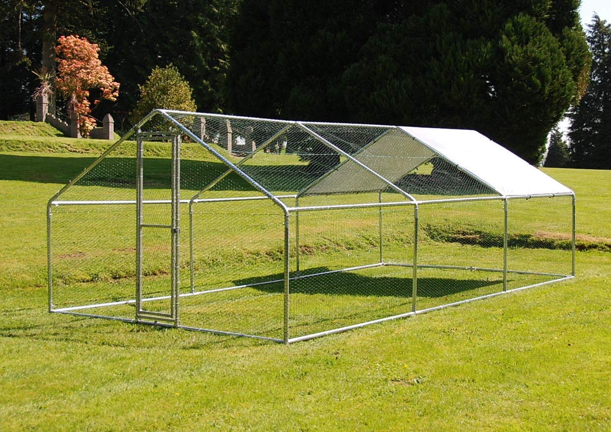 Buy Walk in Chicken Run Heavy Duty Galvanised cage for Pets Hens Rabbit