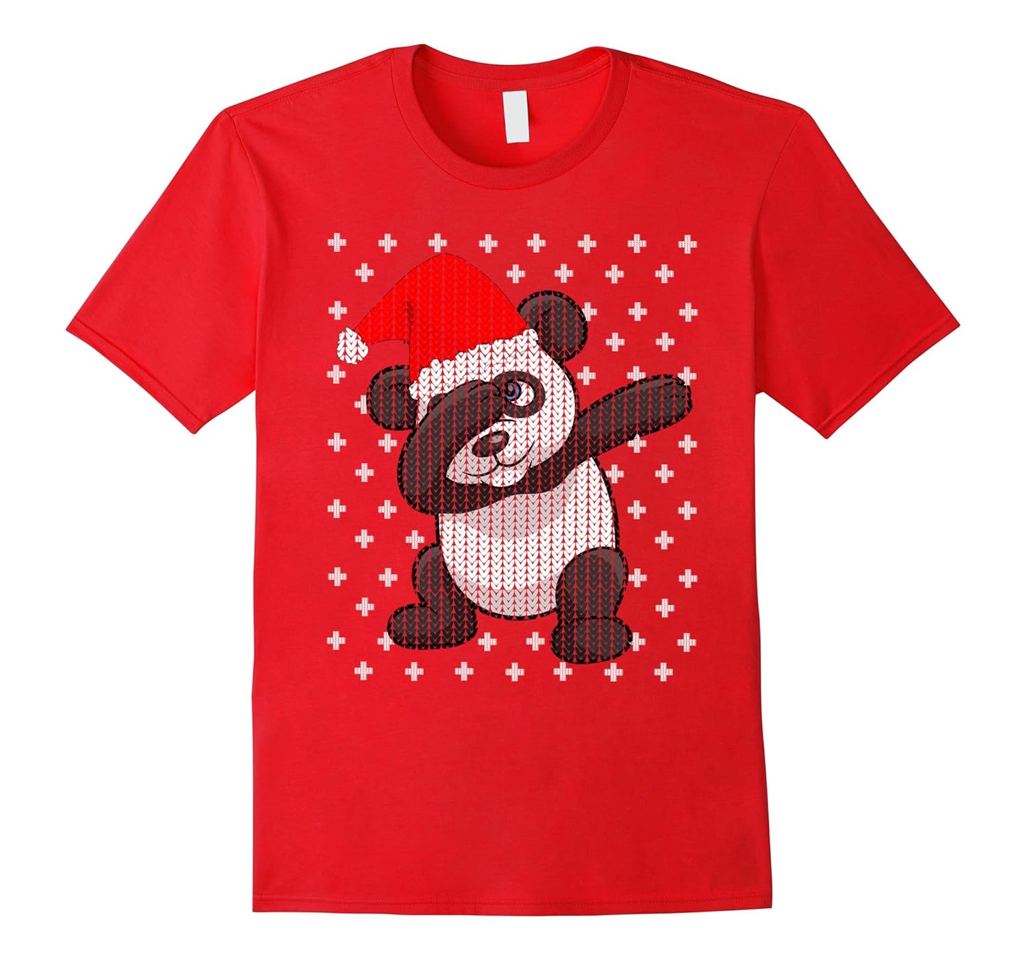 UGLY CHRISTMAS SWEATER SHIRT Dabbing Panda Bear Santa Hat