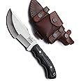 GCS Handmade G10 Handle D2 Tool Steel Tactical knife Hunting Knife with leather sheath Full tang blade designed for Hunting & EDC GCS 213