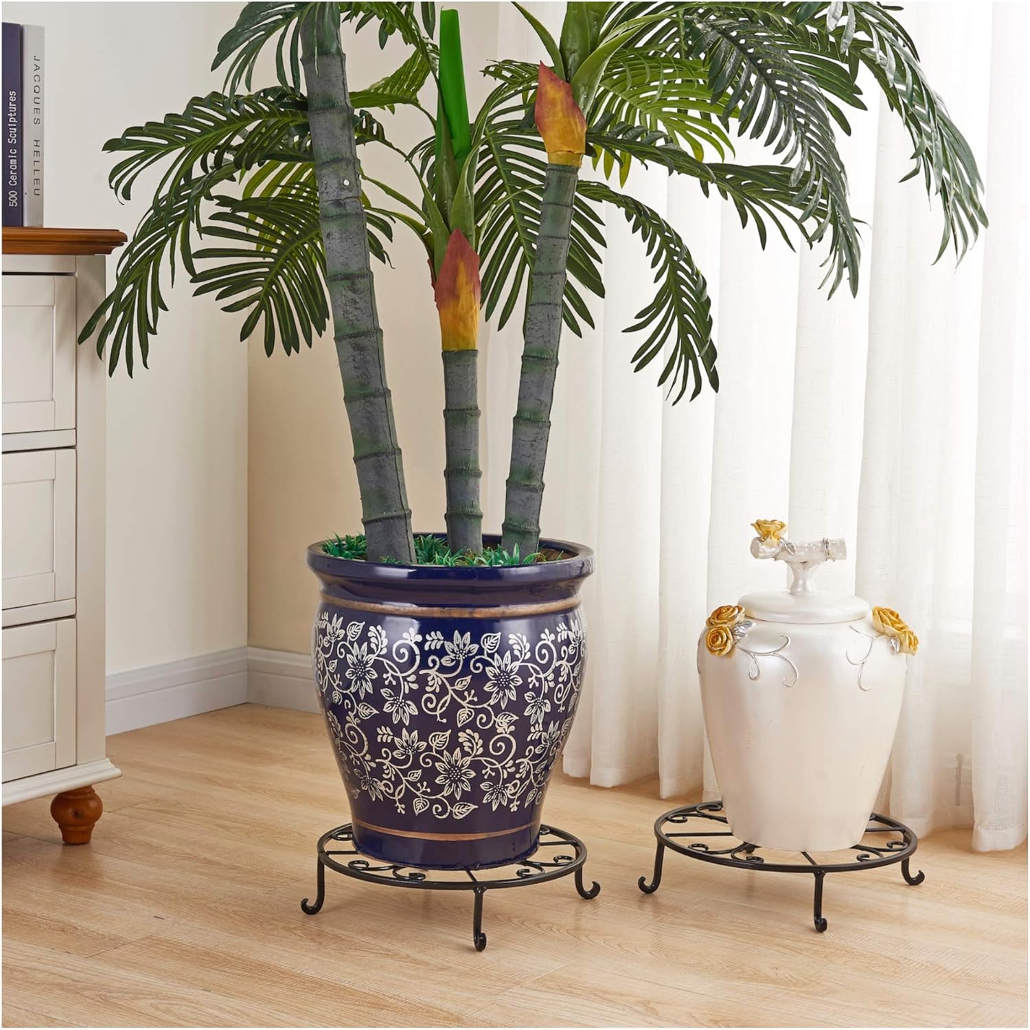 Faithland 12 inch Heavy Duty Potted Plant Stands, Art Pot Trivet