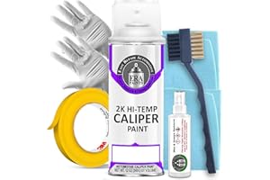ERA Paints 2K Brake Caliper Paint Kit – Amethyst Purple Metallic | High-Gloss Spray, 500°F Heat & Chemical Resistant | Complete DIY Kit with Degreaser, Gloves & Tape | Made in USA