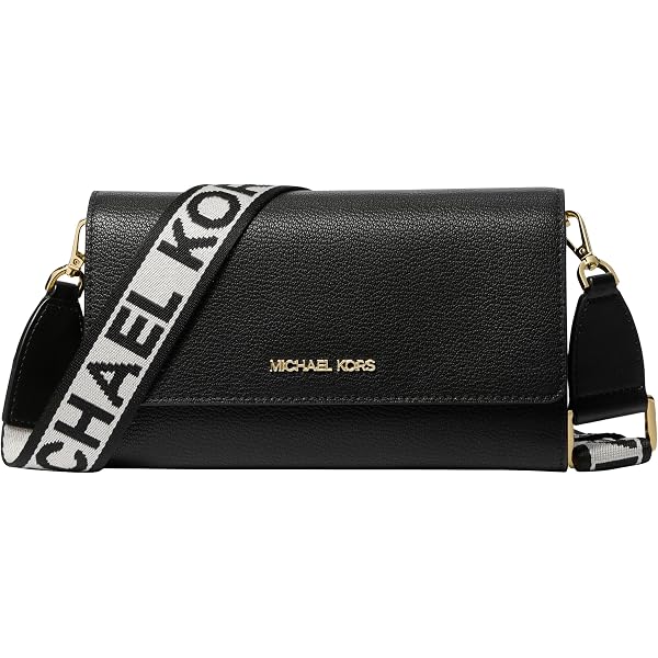 Michael Kors Parker Medium Chain Swag Camera Crossbody Black One