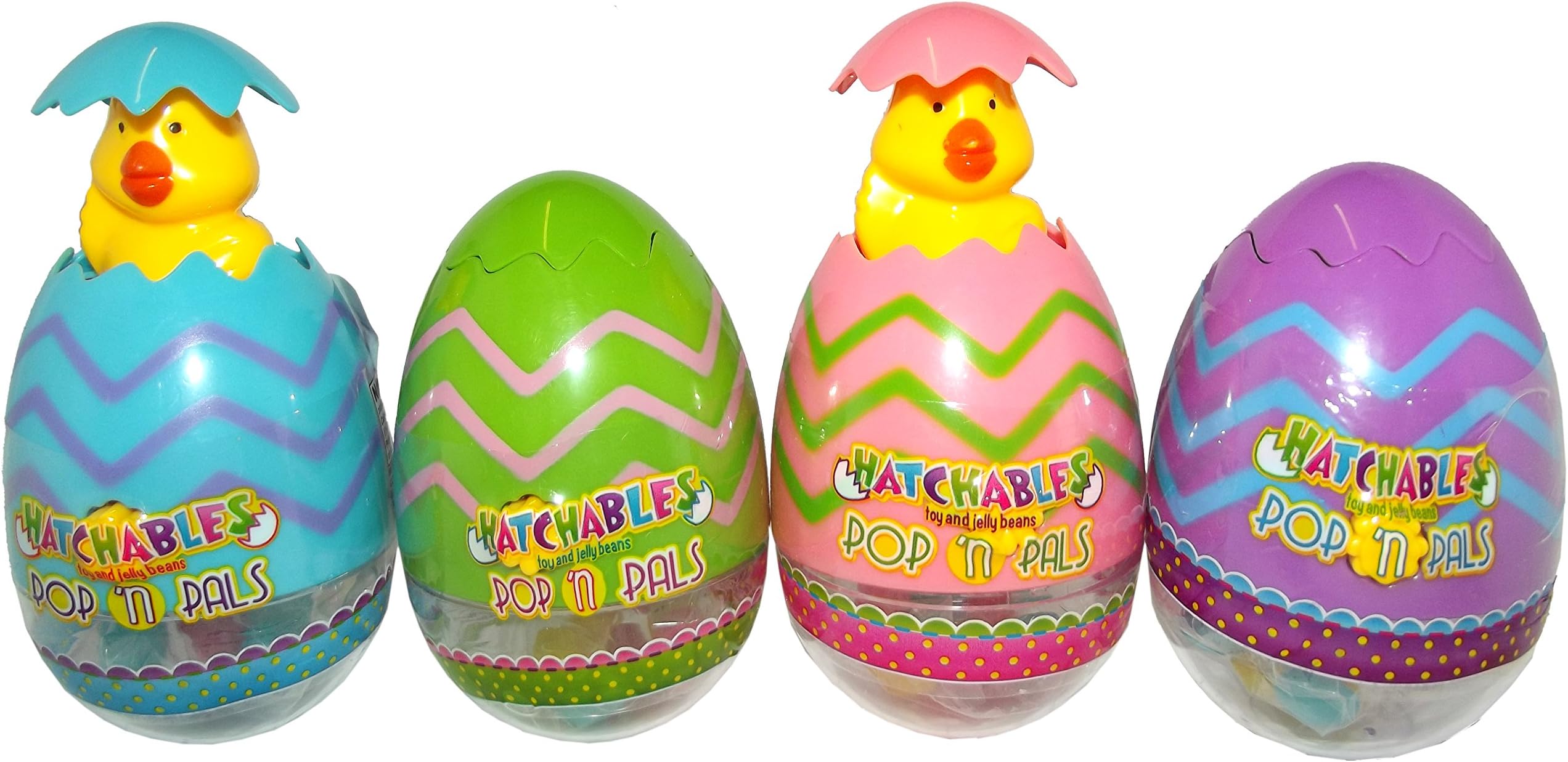 Easter Hatchables Pop N Pals Jelly Beans Candy, 0.35 Ounce, Assorted - Color Varies One Per Order