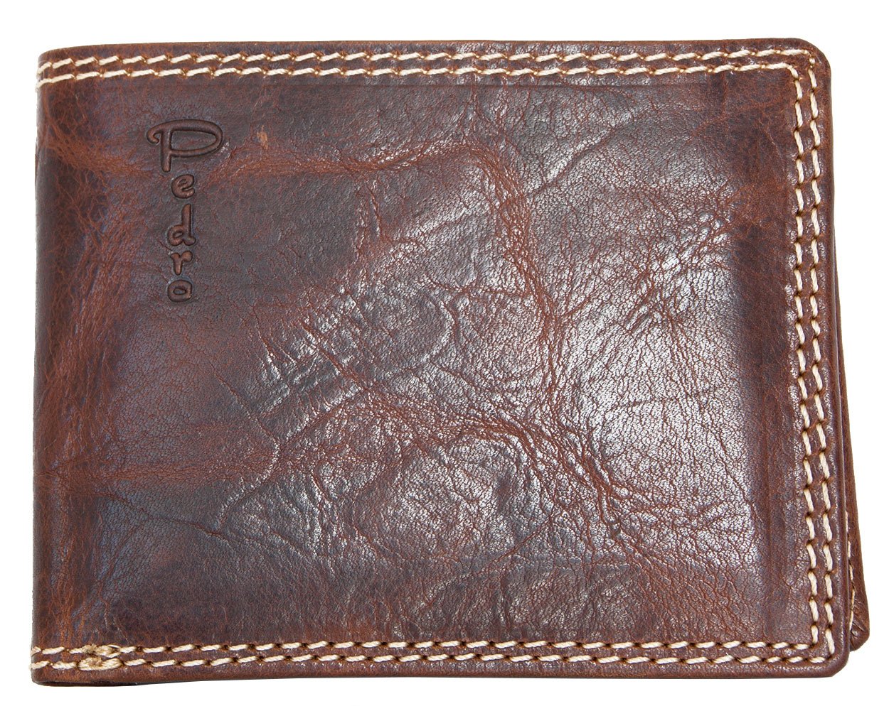 Strong genuine leather wallet Pedro whole made of a srtrong cowhide
