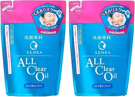 Amazon まとめ買い 洗顔専科 オールクリアオイル 洗い流し専用 クレンジング メイク落とし つめかえ用180ml 2個 洗顔専科 クレンジングオイル 通販