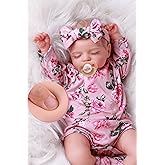 BABESIDE Lifelike Reborn Baby Dolls - Sleeping Realistic Newborn Soft Body Real Life Girl Dolls with Accessories Gifts for Kids Age 3 + & Collection, 20 inches