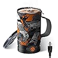 STOKE VOLTAICS Joulle Kettle Pot, Portable Electric Kettle for Car and Truck, 500 W Small Travel Water Boiler, Non-propane Outdoor Electric Camping Stove, Camping Cooking Gear for Ev, Ov, Rv Trip