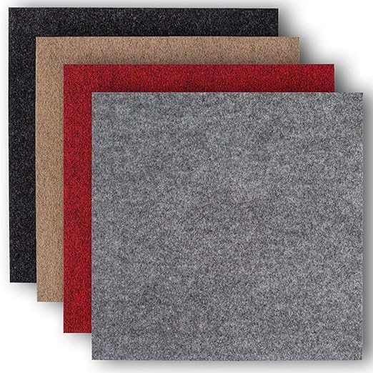 andiamo SelfAdhesive Felt Carpet Tiles Pack (4, 8 or 16m²), 40x40 each
