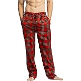 Fishers Finery Men's EcoFlannel Plaid Pajama Pant; Flannel