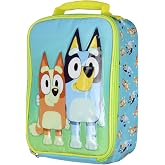 AI ACCESSORY INNOVATIONS Bluey Kids Lunch Box Bluey And Bingo Raised Character Insulated Lunch Bag Tote For Hot And Cold Food, Drinks, And Snacks 10"
