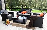iSTYLE MODE 3 Pieces Replacement Cushions Set for Rattan Chairs Grey view 6
