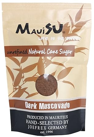 MauiSu - Dark Muscovado Rohrzucker - 500g - ohne Zusatzstoffe - dunkler Rohrzucker