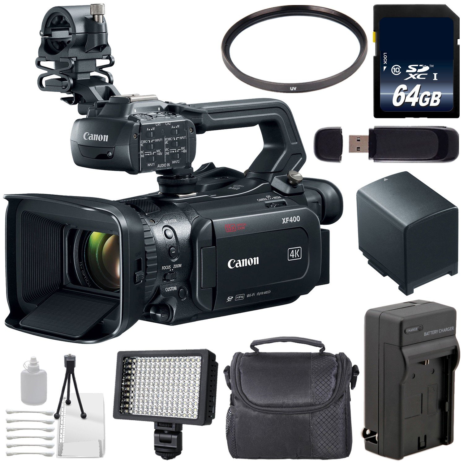 Canon XF400 4K UHD 60P Camcorder Deluxe Combo 13803290011 | eBay